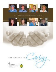 EXCELLENCE IN - Mercy Medical Center Dubuque