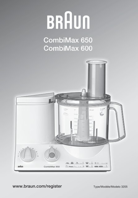 Braun Combi Max 600 K600 Food Processor Accessoires Pièces de rechange 