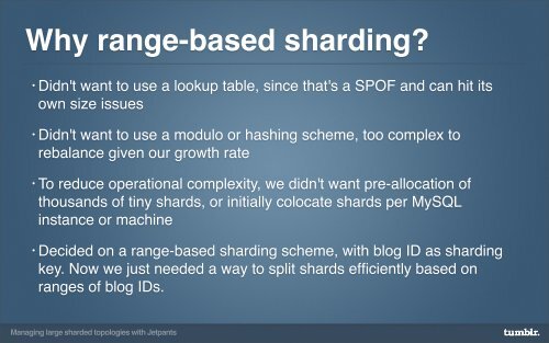 Managing large sharded MySQL topologies with Jetpants - Percona