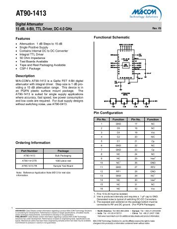 AT90-1413 - M/A-COM Technology Solutions