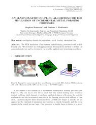an elastoplastic coupling algorithm for the simulation of incremental ...
