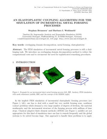 an elastoplastic coupling algorithm for the simulation of incremental ...