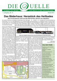 Die Quelle - Nr. 13 - Bioenergie-Heilbad Bad Alexandersbad GmbH