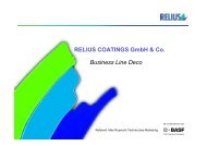 RELIUS COATINGS GmbH & Co. Business Line Deco