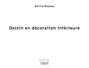 Dessin en décoration intérieure Karine Mazeau - Éditions Eyrolles