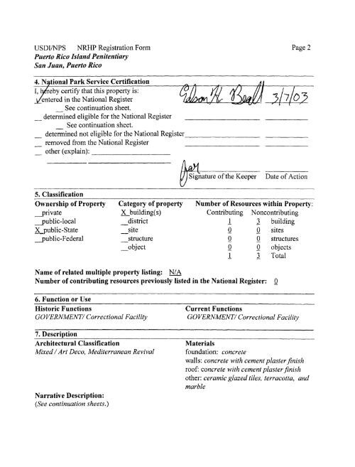 Usace Nfs Form NFS Form 10-900 - Portal Gobierno.PR