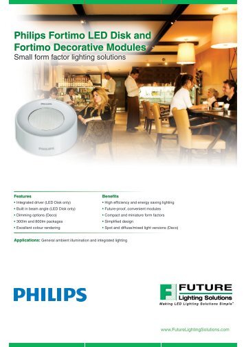 Philips Fortimo LED Disk and Fortimo Decorative Modules