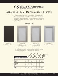 Glass Insert Options - Decore-ative Specialties