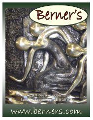092808 catalog - Berner's Auction Gallery