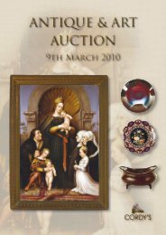 ANTIQUE & ART AUCTION - Cordys