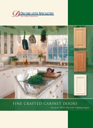FINE CRAFTED CABINET DOORS - Decore-ative Specialties