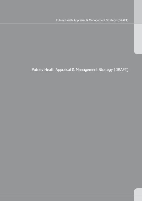 Putney Heath Appraisal & Management Strategy (DRAFT)