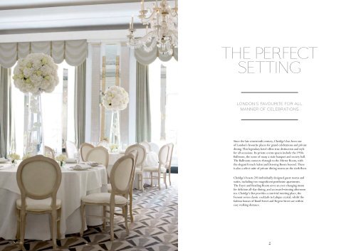 download events brochure - Claridge's