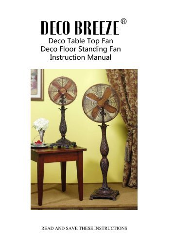 Deco Table Top Fan Deco Floor Standing Fan ... - Air & Water