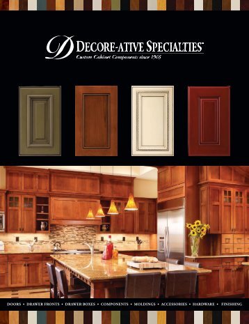 Doors • Drawer FroNTs • Drawer Boxes • CoMPoNeNTs • MolDiNgs ...