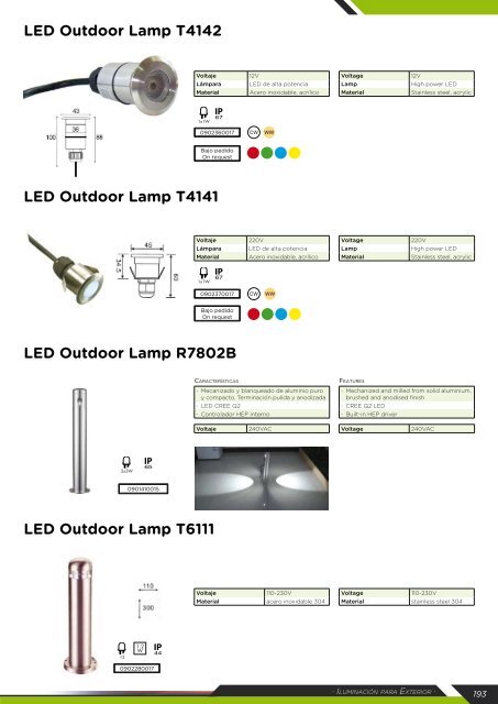 Iluminacion para exterior - Led & Led