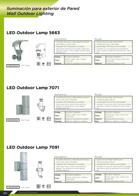 Iluminacion para exterior - Led & Led