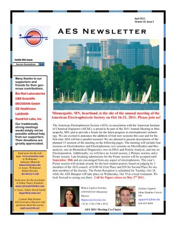 AES Newsletter - The Electrophoresis Society