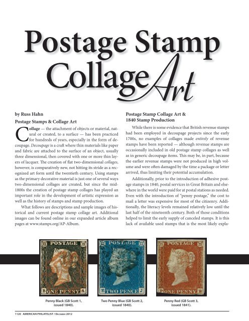 21st-Century Postage Stamp Collage Artists - American Philatelic ...