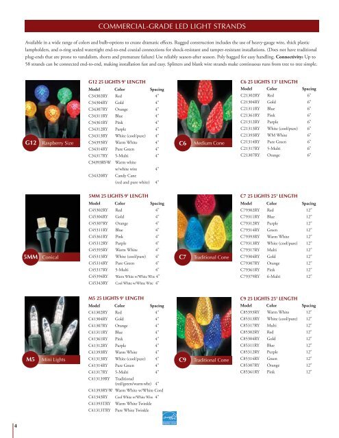 2012 Holiday Lighting Catalog - Reinders.com