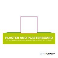 Plaster and Plasterboard the Sustainable ... - Eurogypsum