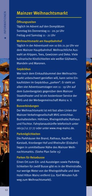 Markt-Flyer - Mainzer Weihnachtsmarkt e.V.