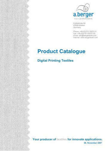 Product Catalogue