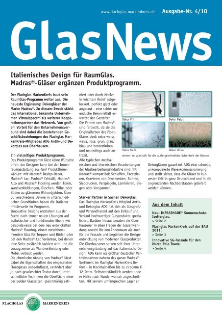 GlasNews 4/10 - Flachglas MarkenKreis