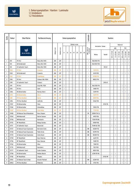 Lagerprogramm - Hopferwieser AG