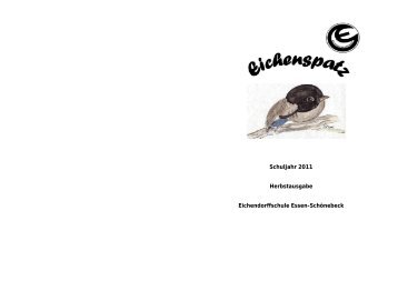 Schuljahr 2011 Herbstausgabe Eichendorffschule Essen-Schönebeck