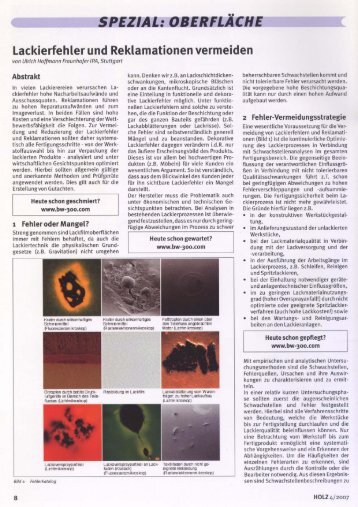 Lackierfehler vermeiden - Clou