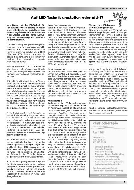 nüs vu üs Nr. 28 (Nov 2012) [PDF - Benken