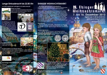 Weihnachtsprogramm - Stadt Ehingen