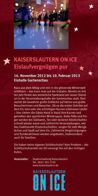 Flyer Lautrer Advent - Kaiser in Lautern Werbegemeinschaft eV