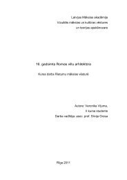 16. gadsimta Romas villu arhitektūra - Latvijas Mākslas akadēmija