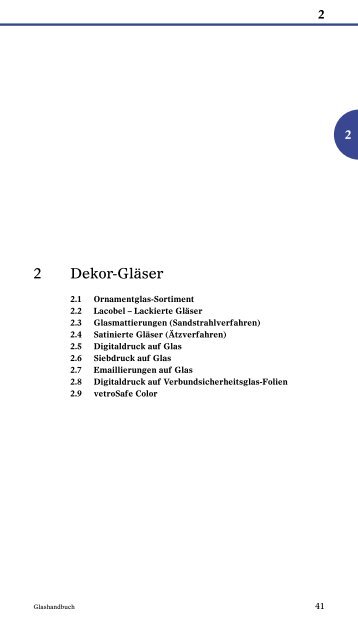 2 Dekor-Gläser - Flachglas Schweiz