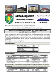 Mitteilungsblatt - Schiedlberg - Land Oberösterreich