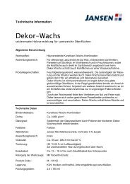 Dekor-Wachs - Jansen