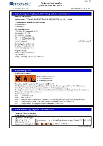 FENOSOL® DUOTEC Typ 2 PVC-Dekor - Fenoplast Fügetechnik ...