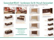 Seniorenbett RELAX – kombinieren Sie Ihr Wunsch ... - Stiegelmeyer