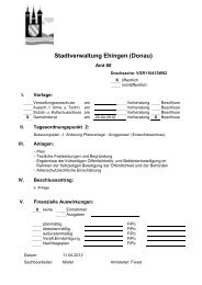 TOP 2 - Stadt Ehingen