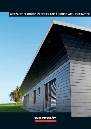 werzalit cladding profiles for a house with character.