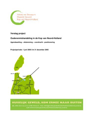 Verslag project Ouderenmishandeling in de Kop van Noord-Holland