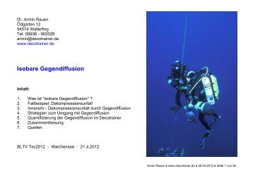 Isobare Gegendiffusion - Decotrainer.de