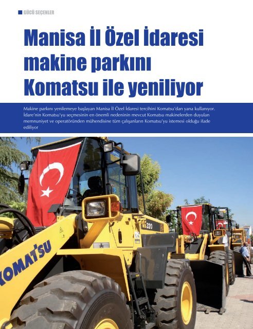 İº Makinaları Sayı:16 - KOMATSU