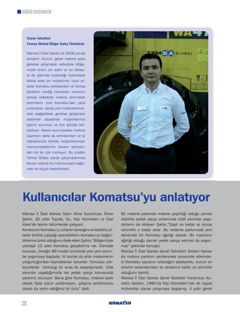 İº Makinaları Sayı:16 - KOMATSU