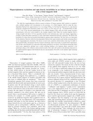 Magnetoplasmon excitations and spin density instabilities in an ...