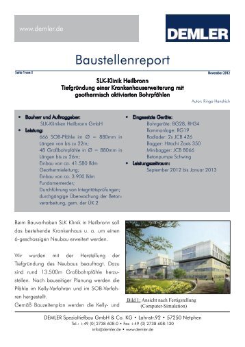 SLK-Klinik Heilbronn - Demler GmbH & Co KG