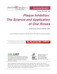 Plaque Inhibition: The Science and Application of ... - DentalCEToday