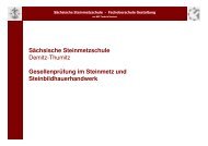 Sächsische Steinmetzschule Demitz-Thumitz Gesellenprüfung im ...